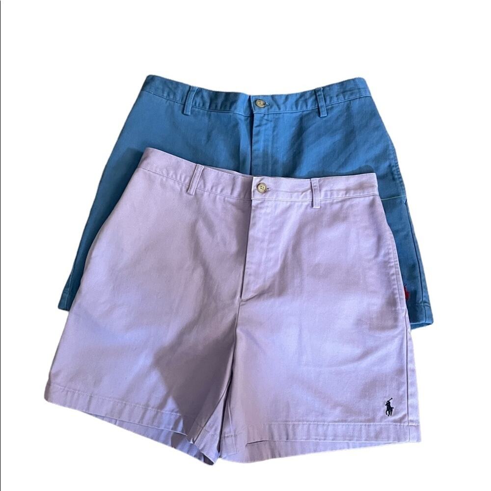 Ralph Lauren sport flat Front high rise cotton shorts size 8